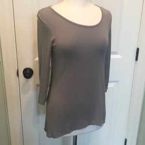 FREE with purchase!! Super soft silk/spandex blend gray long sleeve